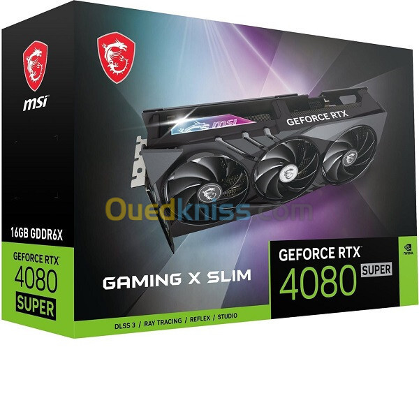 RTX 4080 SUPER 16GO MSI GAMING X SLIM GDDR6X TVD 