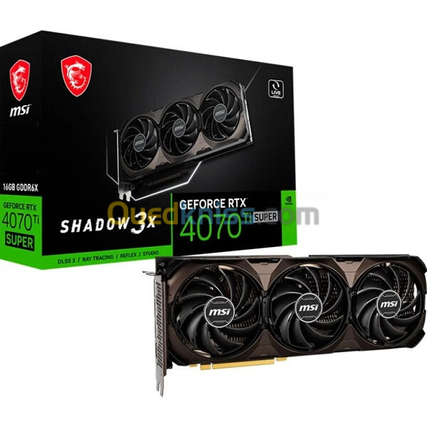 RTX 4070 Ti SUPER MSI 16GB SHADOW 3X OC GDDR6X 