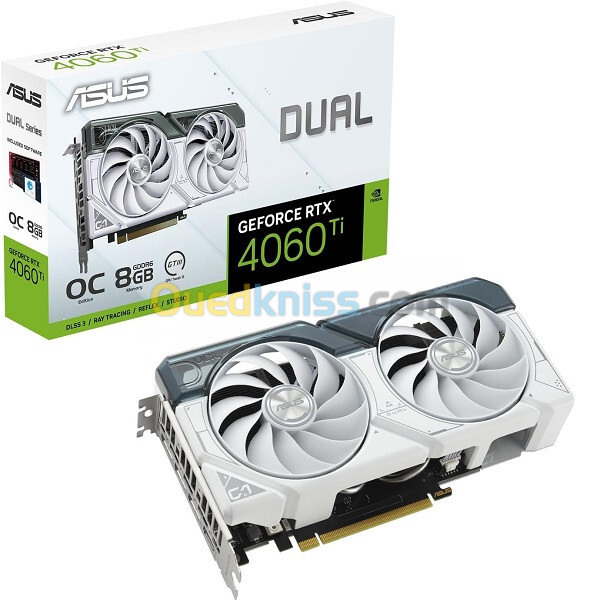 RTX 4060Ti ASUS DUAL OC 08GB GDDR6 WHITE 