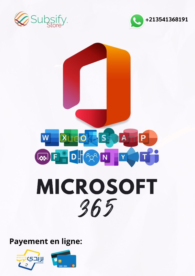 Microsoft products "Office/365/serveur/sql...