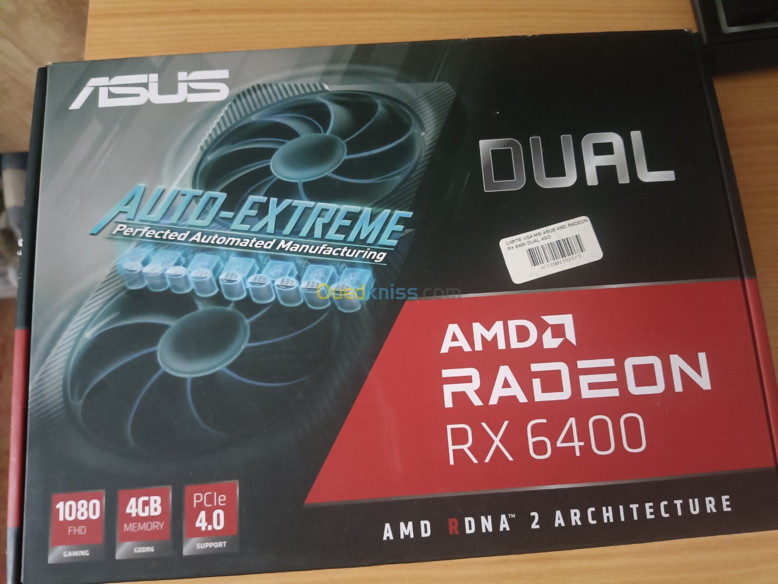 CARTE GRAPHIQUE ASUS Dual Radeon RX 6400 4GB GDDR6