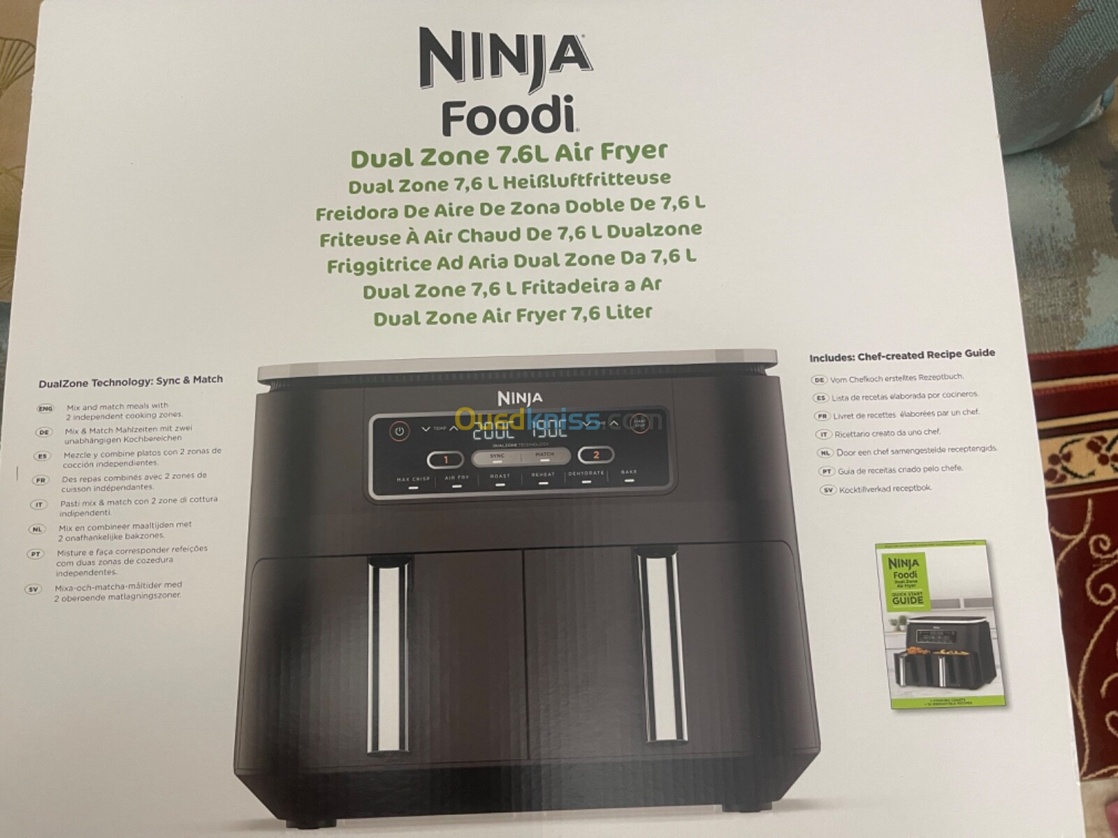 Air Fryer Ninja friteuse sans huile 7.5L