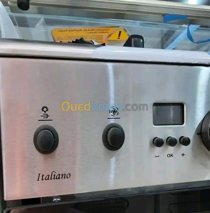 Cuisinière géant 4 feux Inox ventilé 