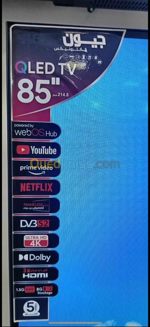 television geant 85  pouce uhd 4k smart web os  