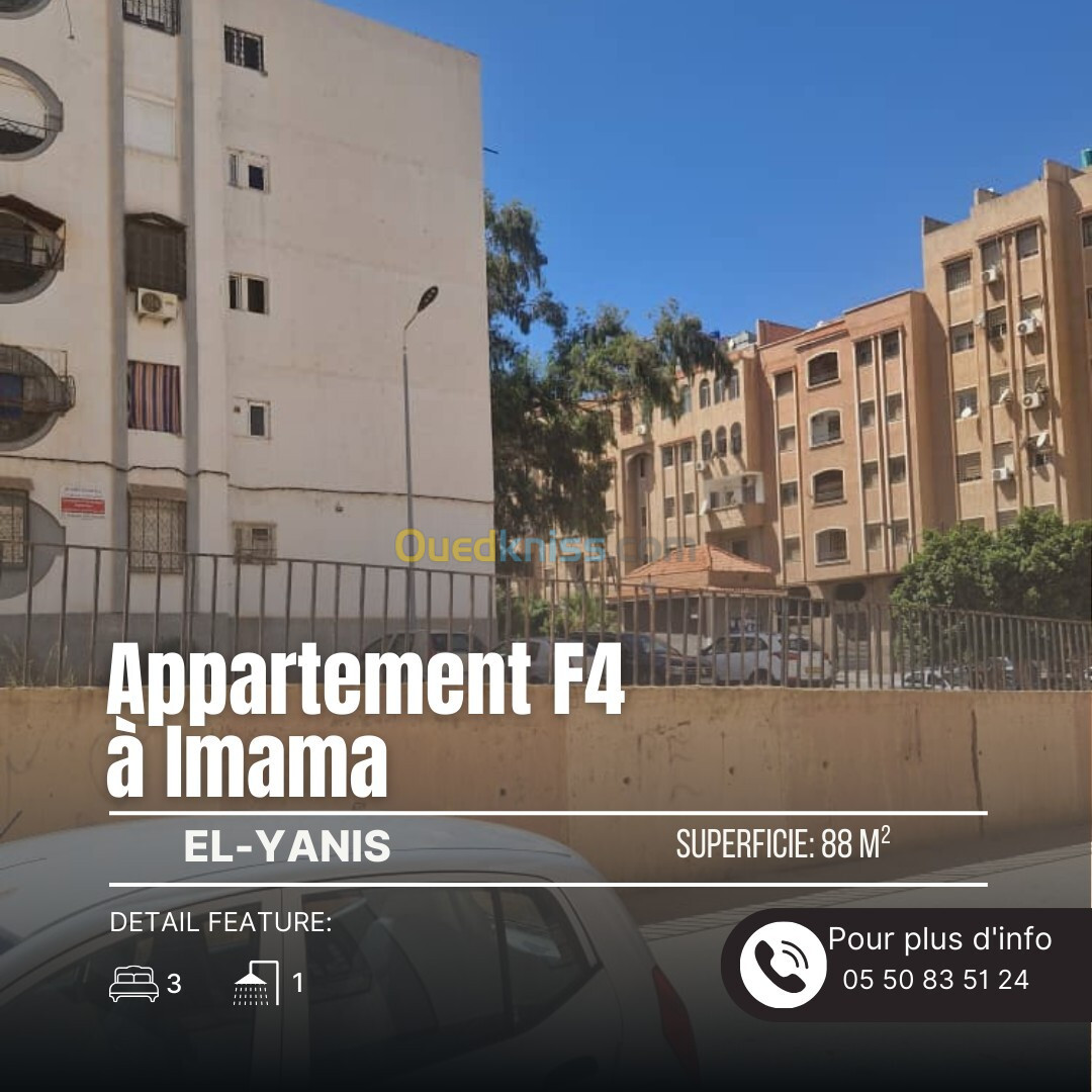 Vente Appartement F4 Tlemcen Tlemcen