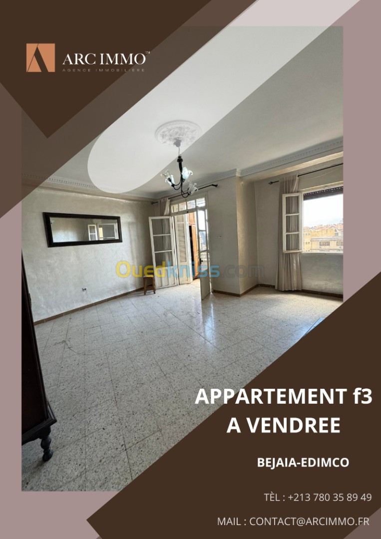 Vente Appartement F3 Béjaïa Bejaia