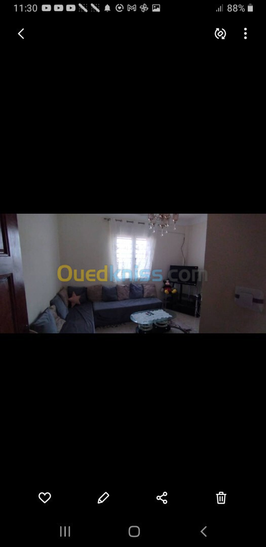 Location Appartement F3 Oran Marsat el hadjadj