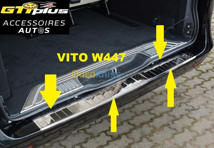 Seuil de pare-chocs arrière Mercedes VITO W 447 2014+