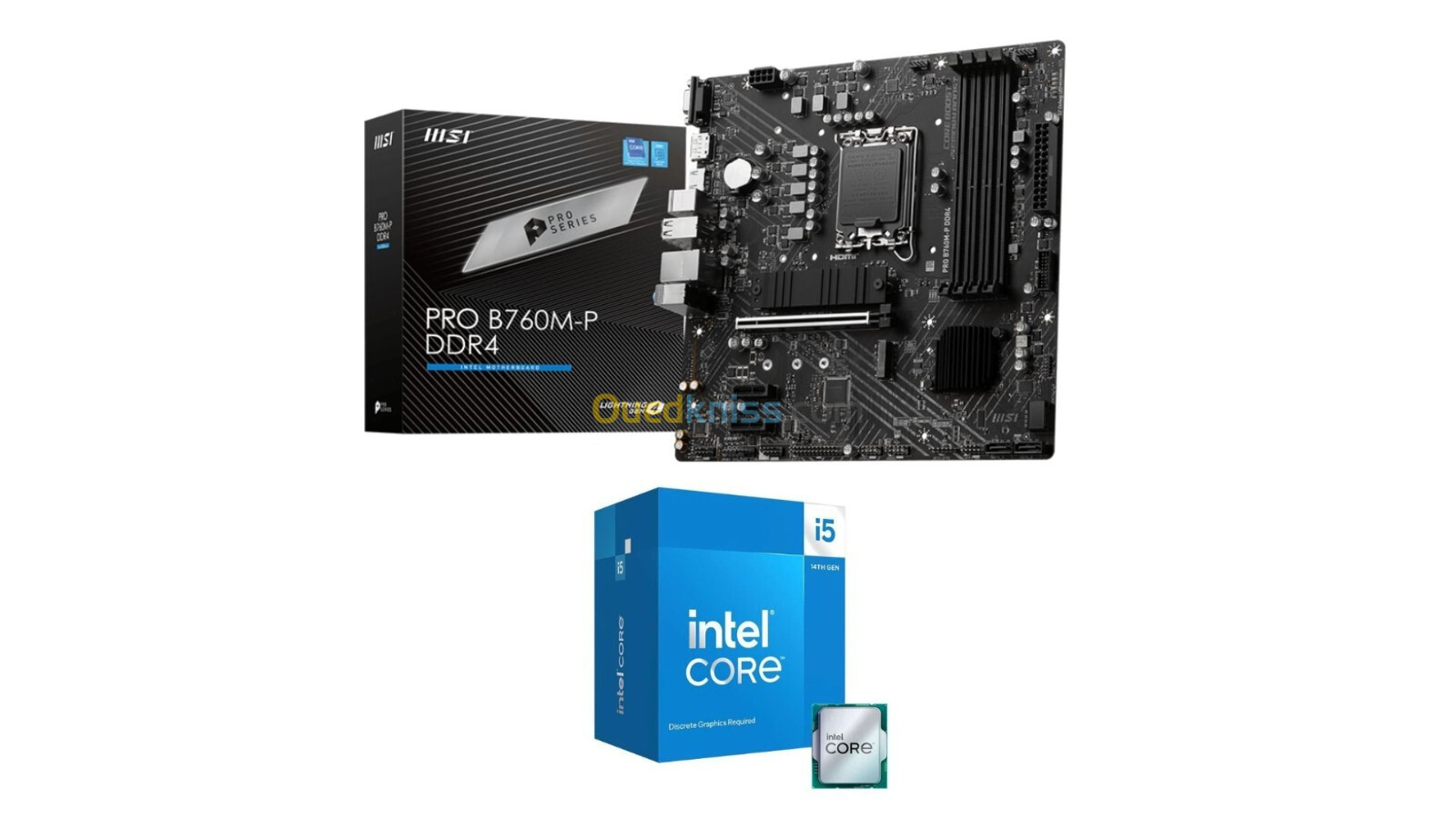 BUNDLE CARTE MERE MSI B760M-P DDR4 + CPU i5-14400F