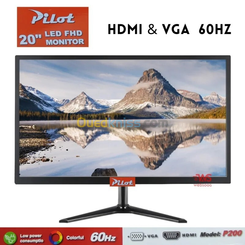 ECRAN PILOT 20" HDMI/VGA