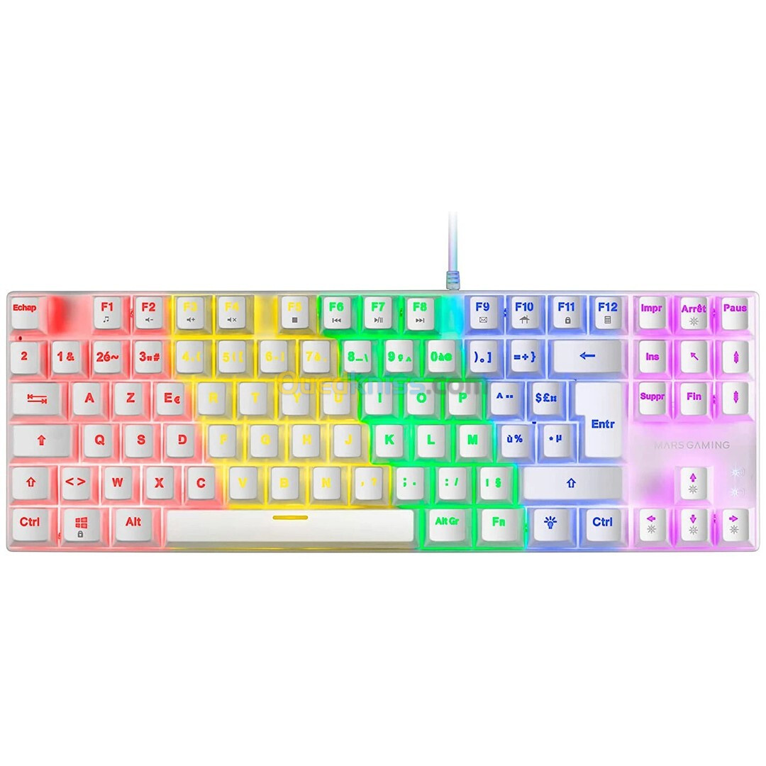 CLAVIER MARS GAMING MK-80 WHITE