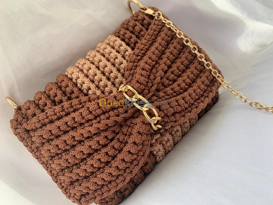 Sac fait a la main crochet 