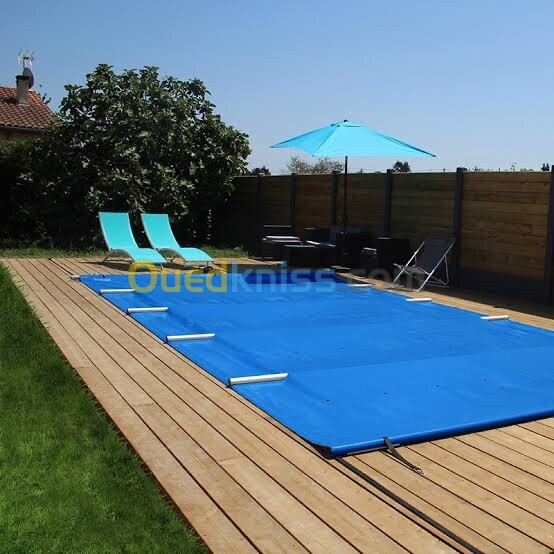 Couverture piscine / bâche a barre sur mesure 