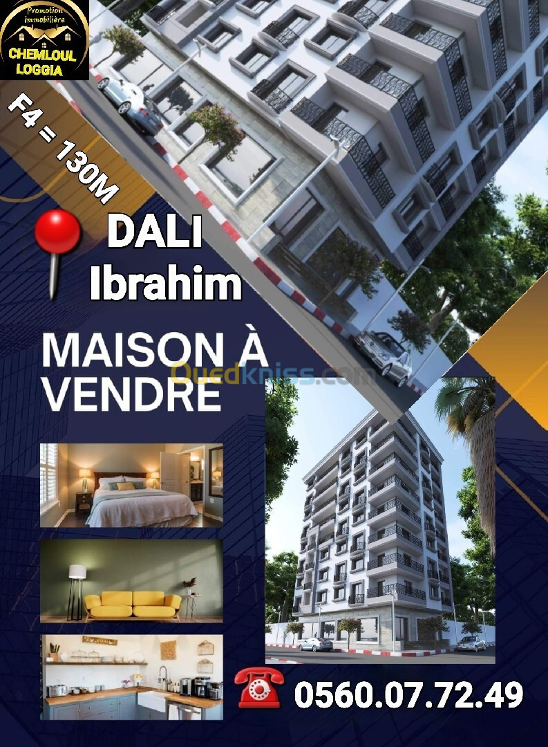 Vente Appartement F4 Alger Dely brahim