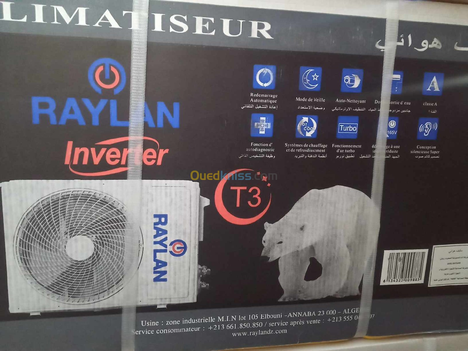 Climatiseur Raylan inverter 12000 btu