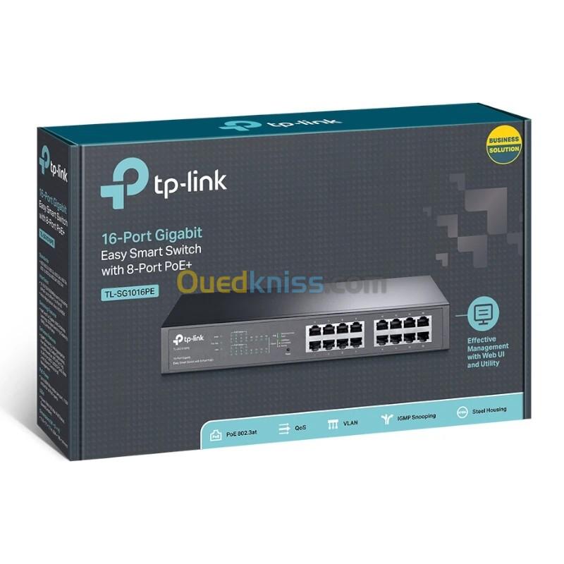 Switch Easy Smart 16 Ports Gigabit 8 Ports PoE TL-SG1016PE TP-Link