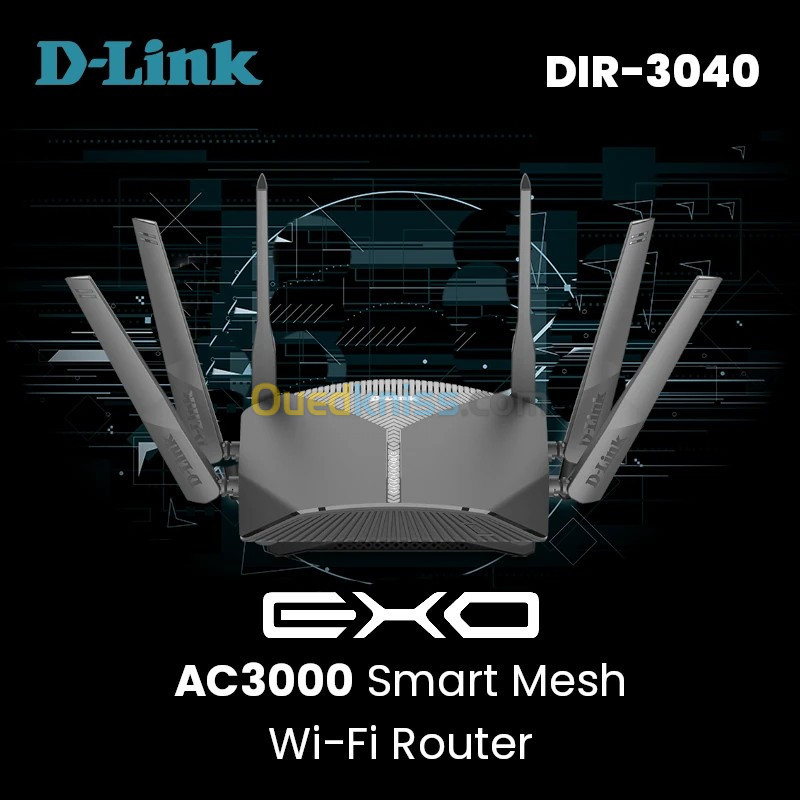 Routeur D-Link EXO AC3000 DIR-3040 Wi-Fi Smart Mesh