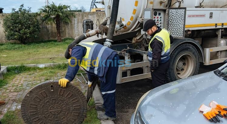 Camion vidange débouchage nettoyage asinismo 