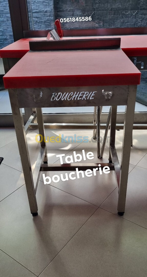 Table boucherie 