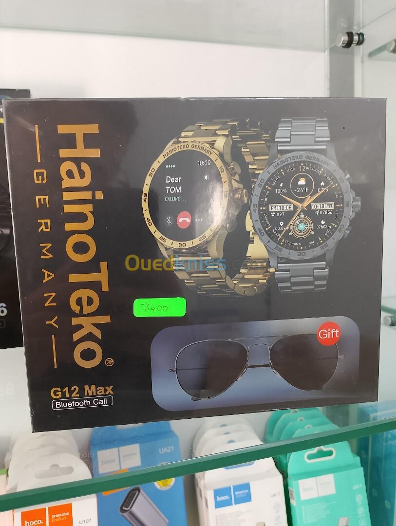 Haino Teko G12 Max Smartwatch avec 2 Bracelets et Lunettes