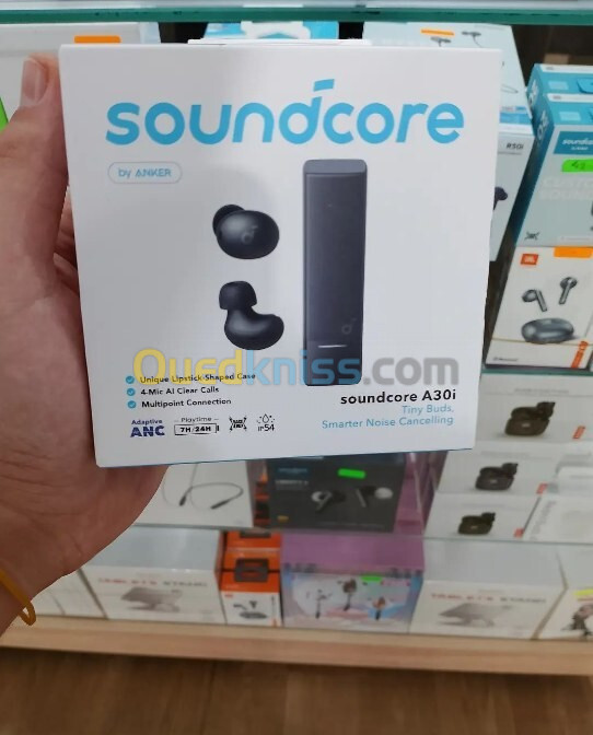 soundcore écouteurs A30i Anker, suppression du bruit, son clair, IP54, sans fil, Bluetooth 5.4