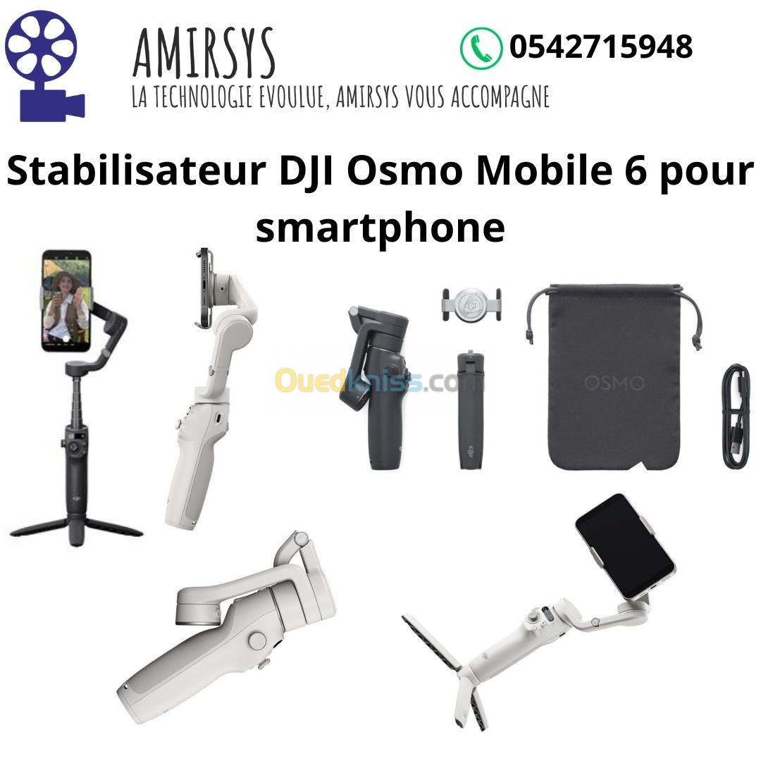 Stabilisateur DJI Osmo Mobile 6 pour smartphone