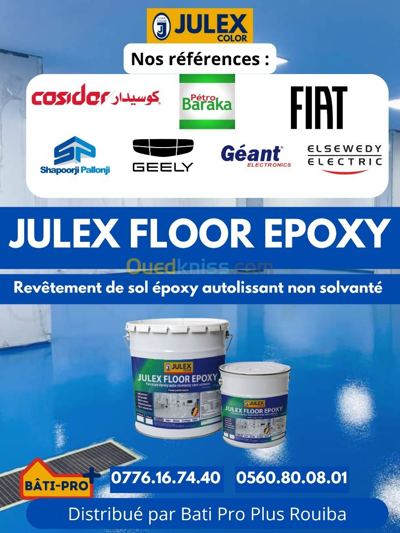 JULEX FLOOR ÉPOXY  - ÉPOXY SOL AUTOLISSANT NON SOLVANTÉ 