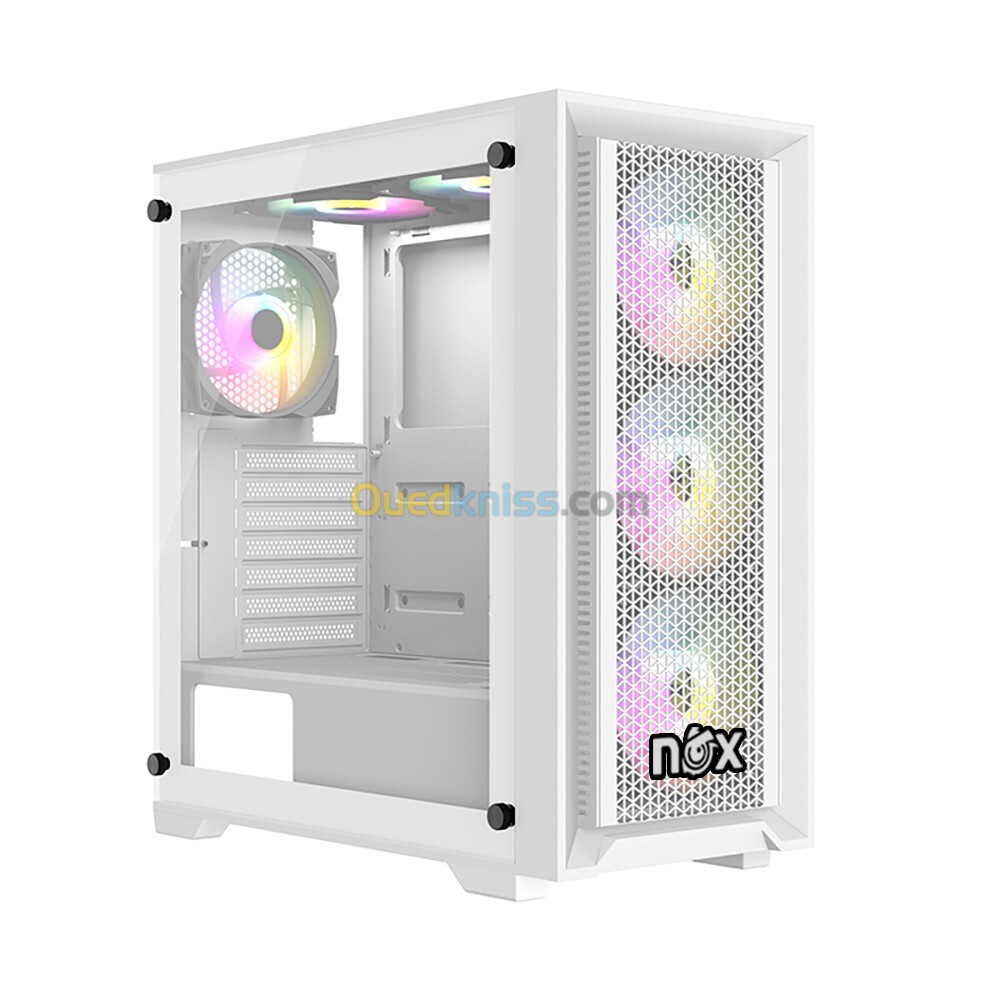 NOX FUSION SPECTRUM WHITE 4 FAN ARGB + REMOTE