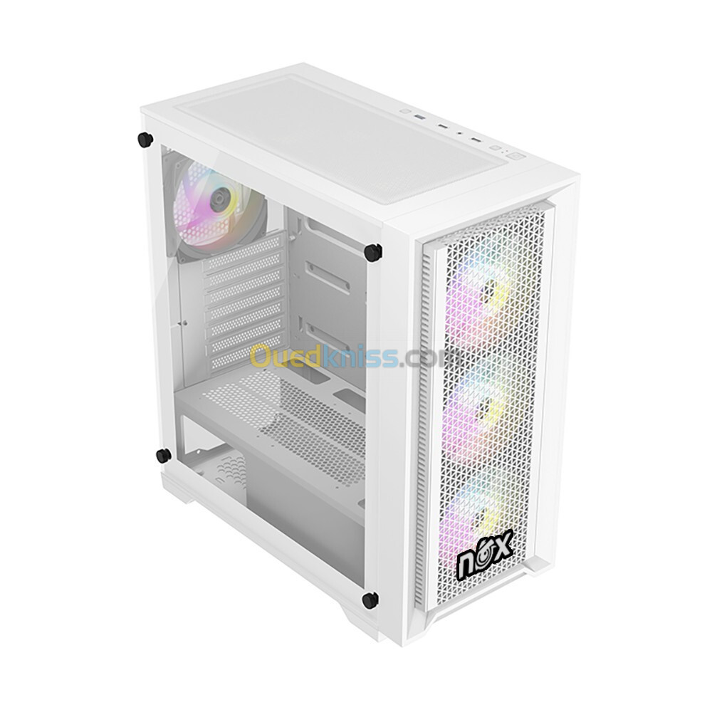 NOX FUSION SPECTRUM WHITE 4 FAN ARGB + REMOTE