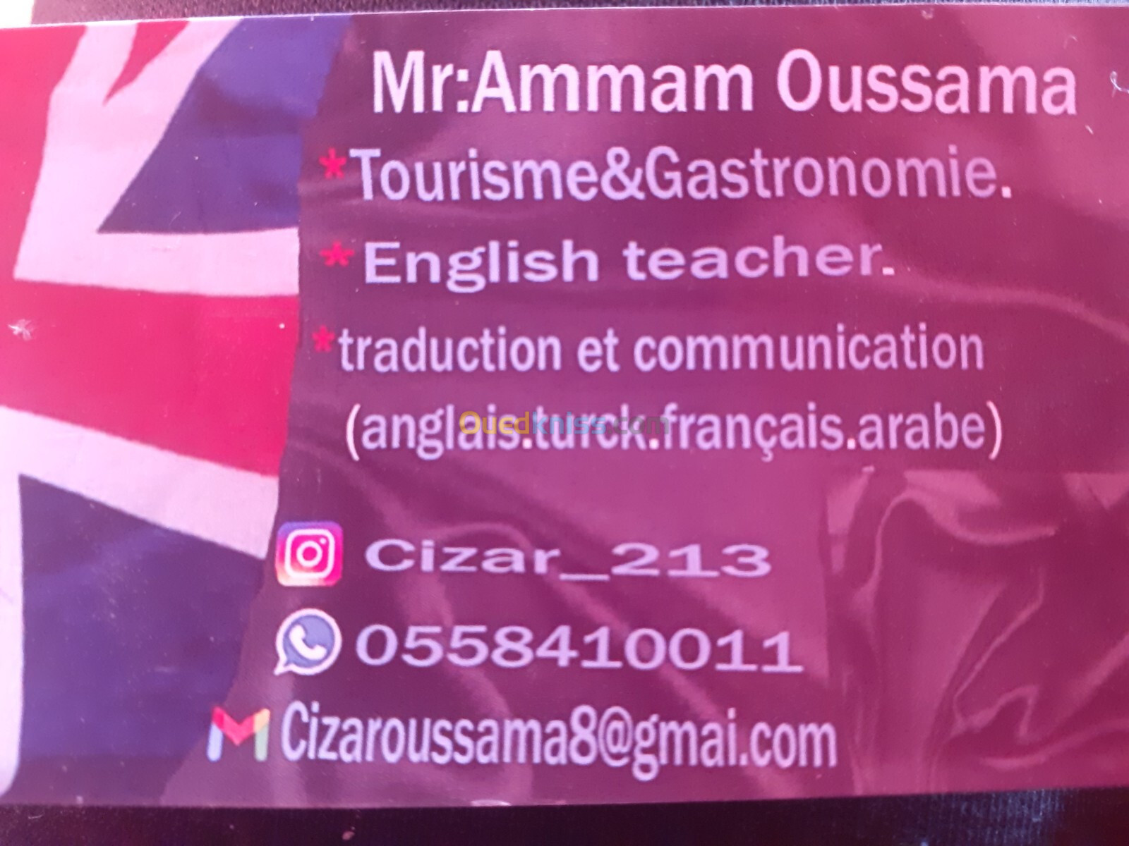 Translator ( مترجم ) anglais français arabe 