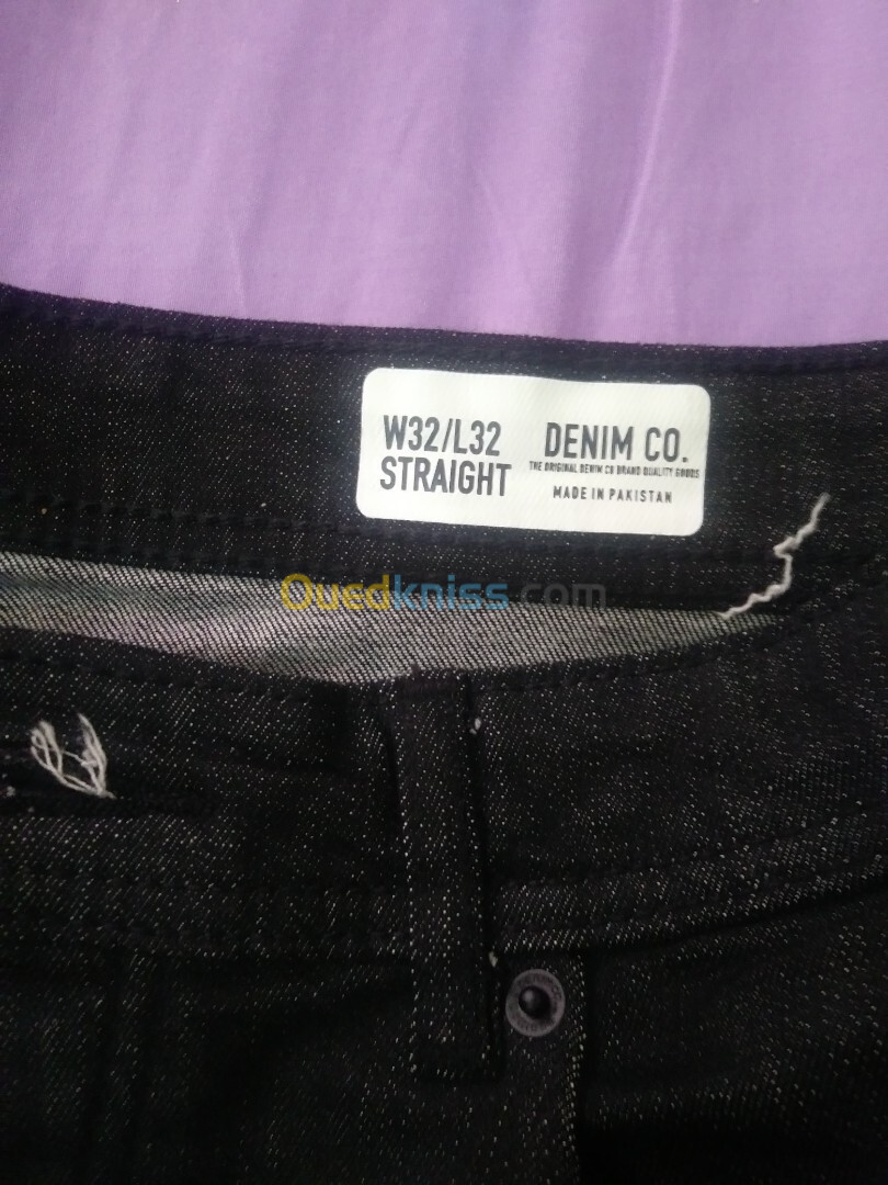 Pantalon Denim straight slim 32