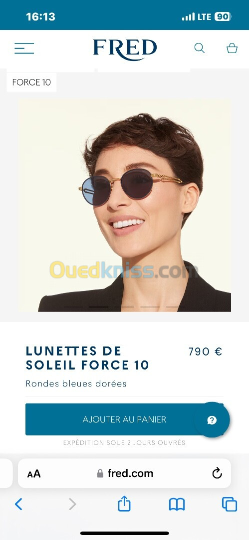 LUNETTES DE SOLEIL fred FORCE 10