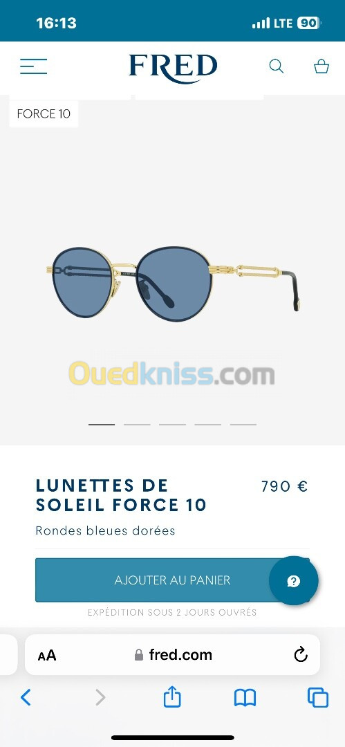 LUNETTES DE SOLEIL fred FORCE 10