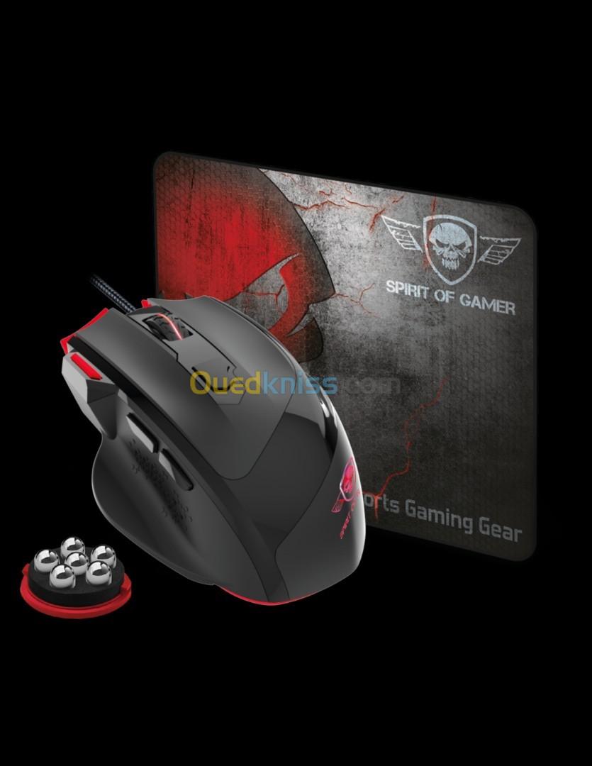 Souris gaming filaire Spirit Of Gamer PRO M3 RGB + Tapis de souris - Spirit  Of Gamer