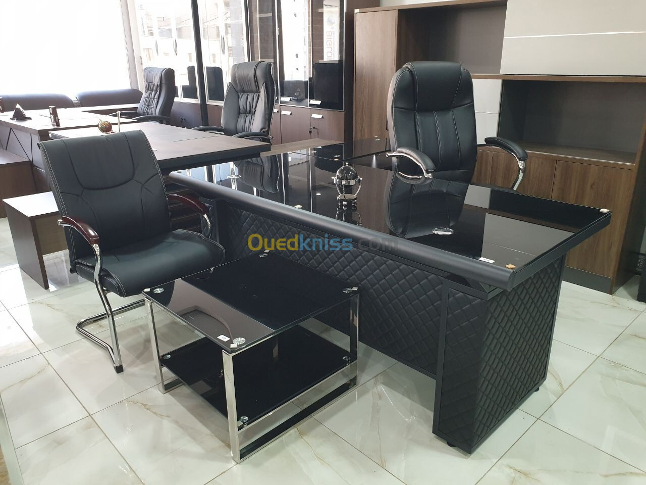 Ensemble de bureau 1.60M importation en verre