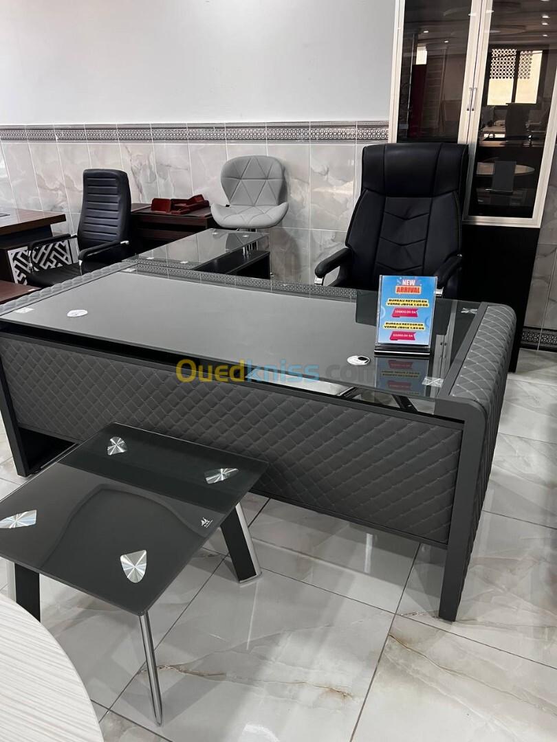 Ensemble de bureau 1.60M et 1.80M - importation en verre