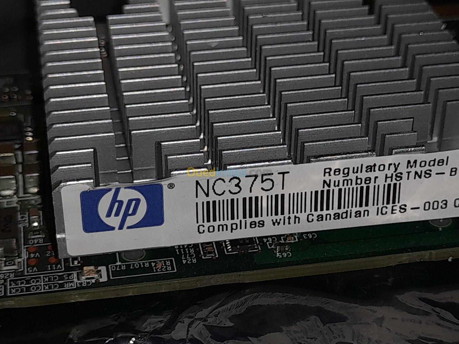 Carte Réseau HP  4 ports Giga  NC375T