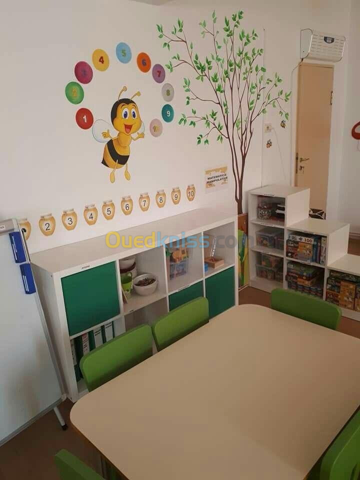 Dessin mural pour crèche et chambre d'enfants 