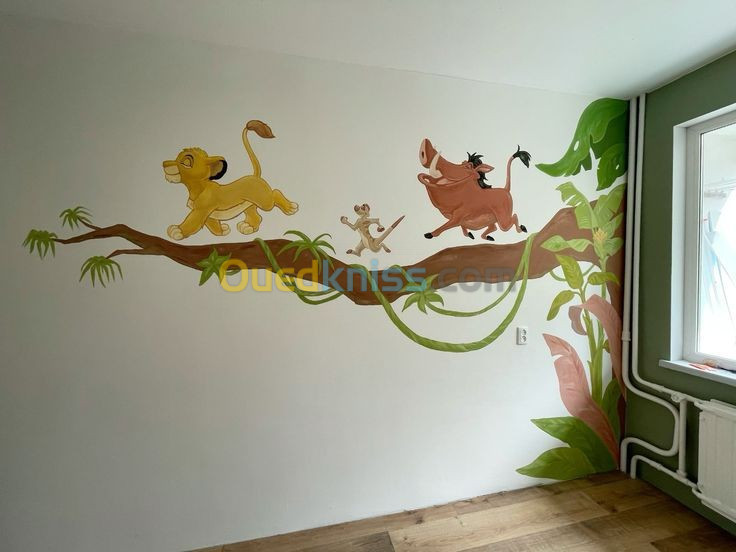 Décoration mural crèche chambre d'enfants 