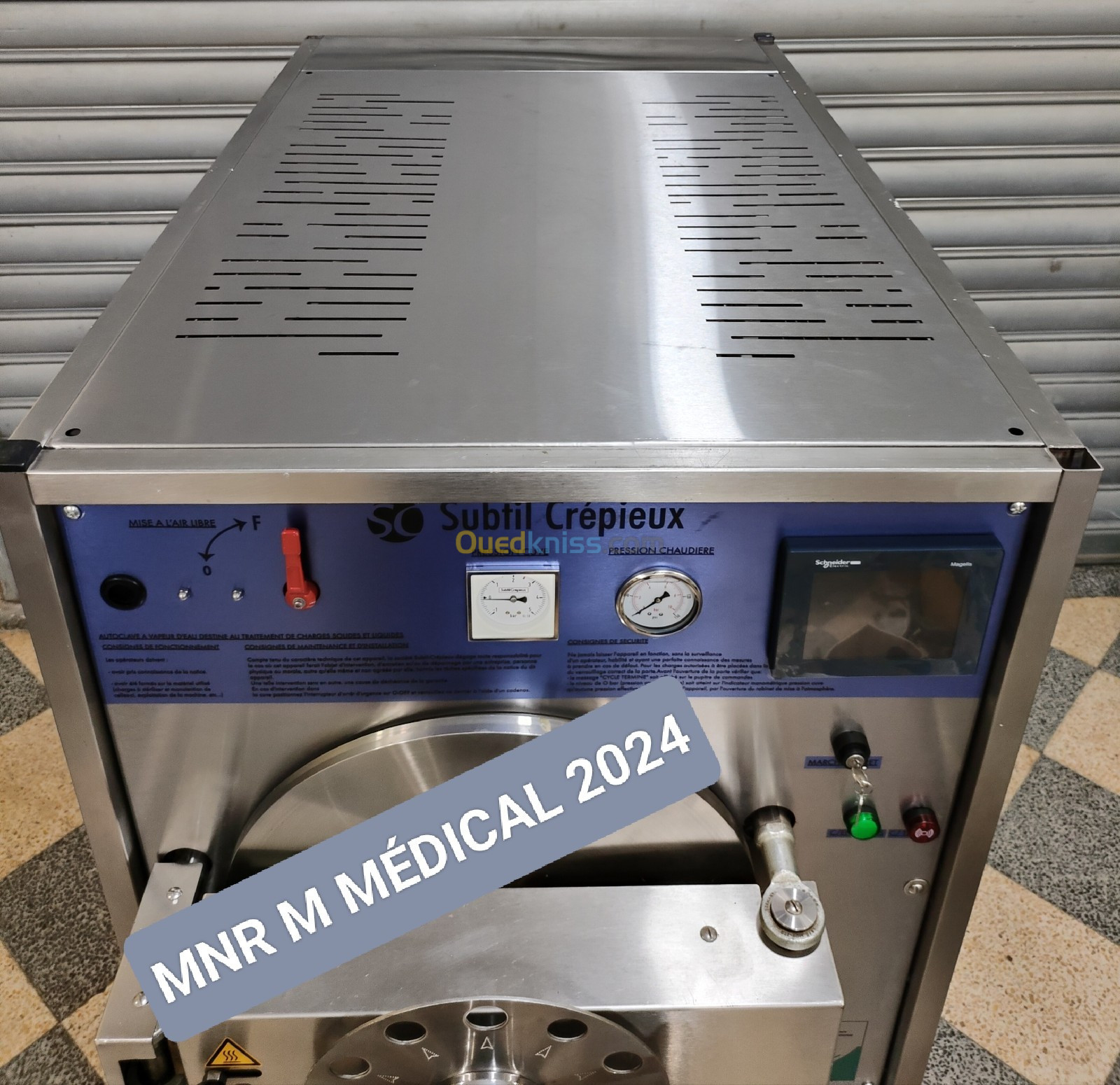 Autoclave de bloc opératoire 