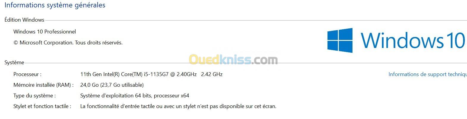 HP 15s-fq2xxx i5-11th 24GO RAM 512 nvme