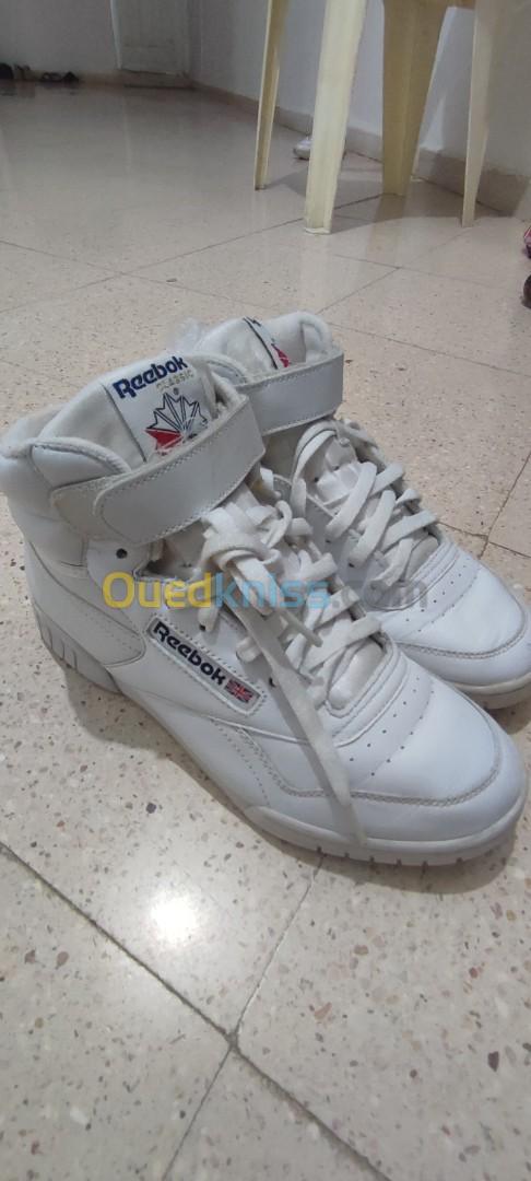 Reebok high cheap tops 80s argent