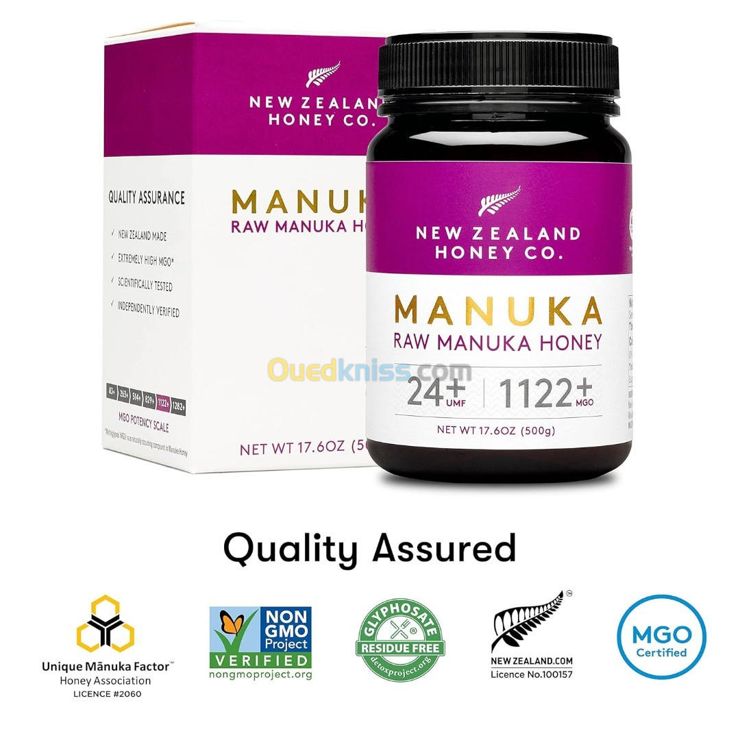 Miel De Manuka AUTHENTIQUE MGO1122+