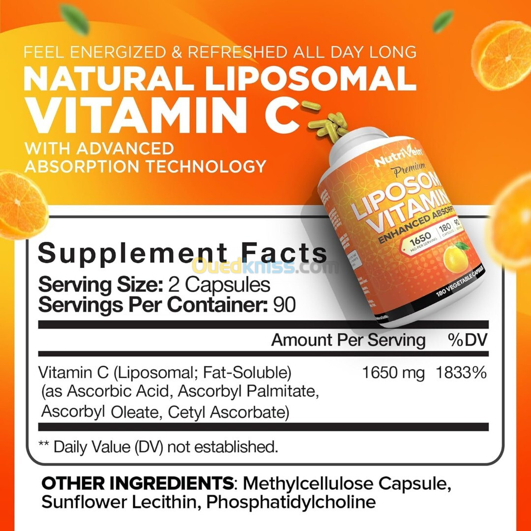 Vitamine C Liposomale - 1650mg