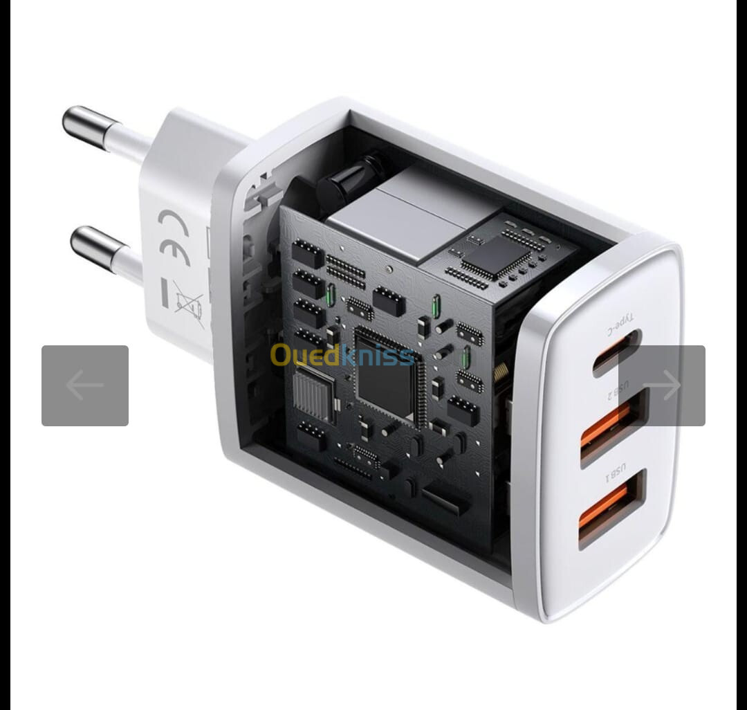 Baseus boite 30w quick charger 2u+c 