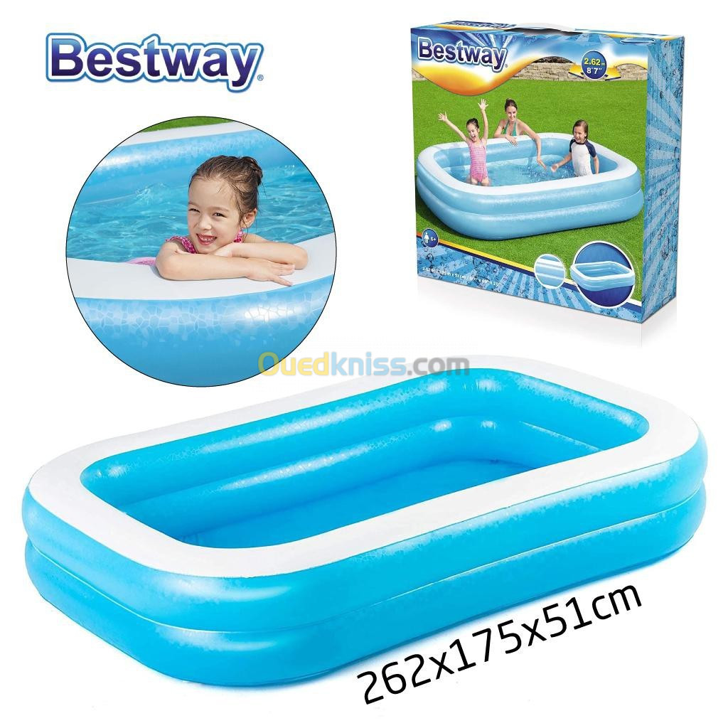 Piscine Gonflable Pour Enfants 262x175x51cm Bestway #54006