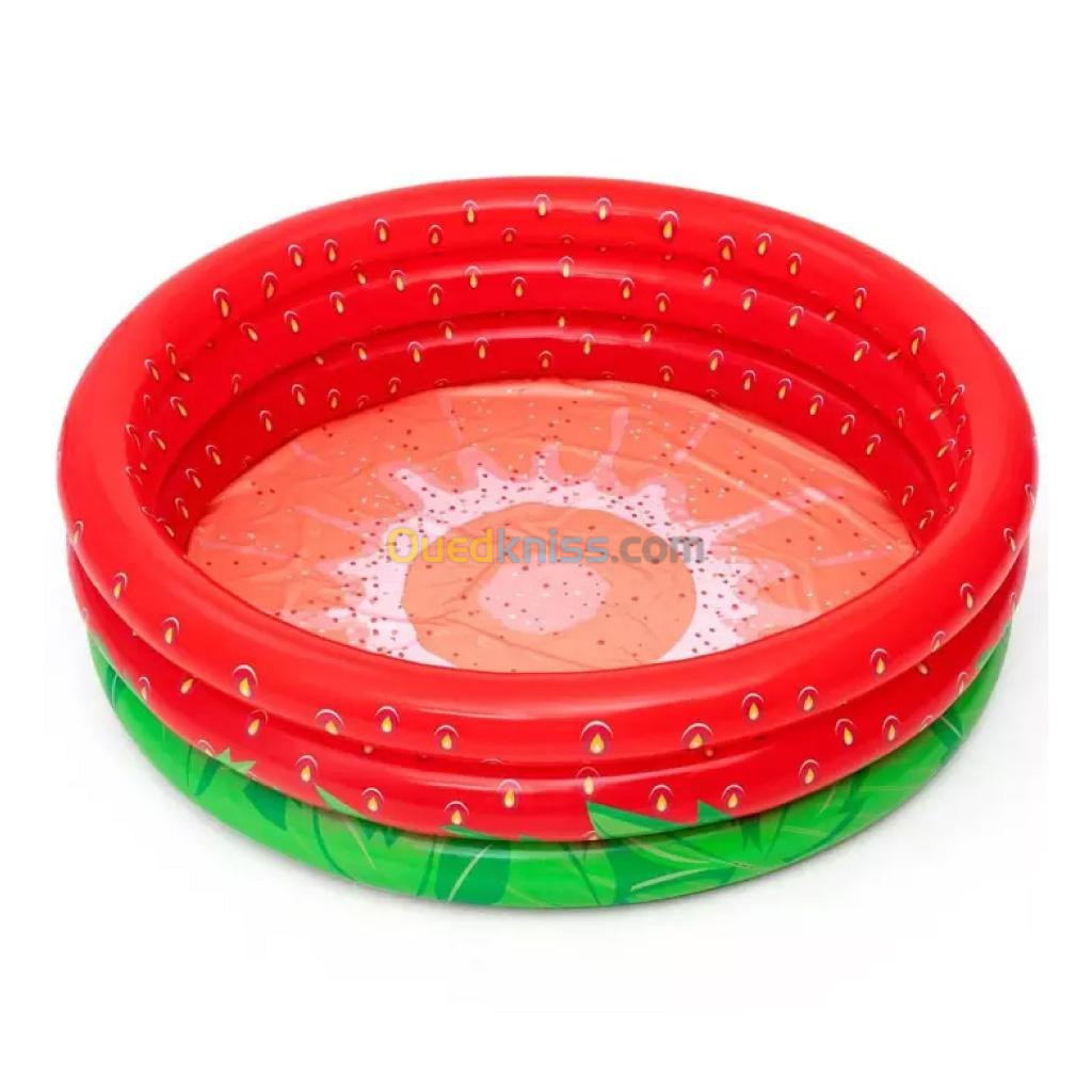 Piscine Ronde Gonflable Fraise Pour Enfants 160 x 38 cm Bestway 51145