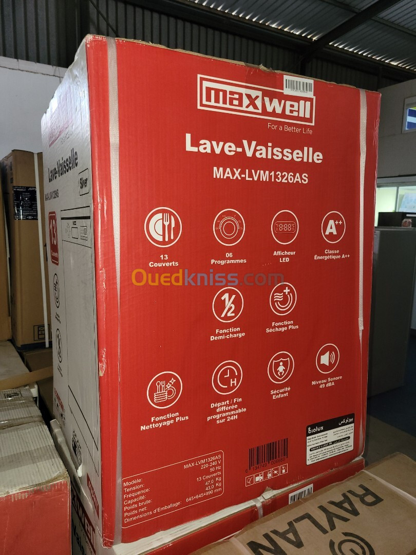 Big promo#Lave-vaisselle# Maxwell#13couvert#