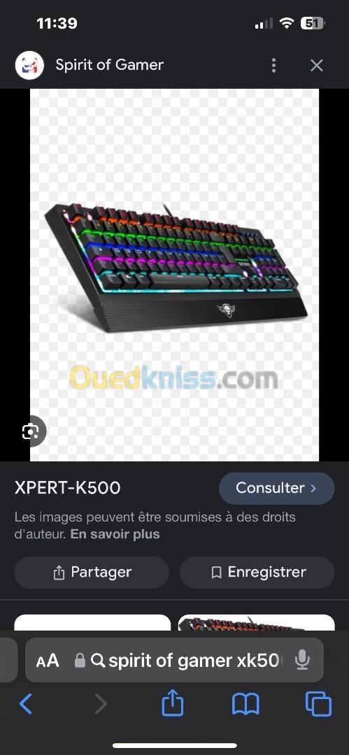 Clavier mécanique spirit of gamer xpert k500 Switch brown