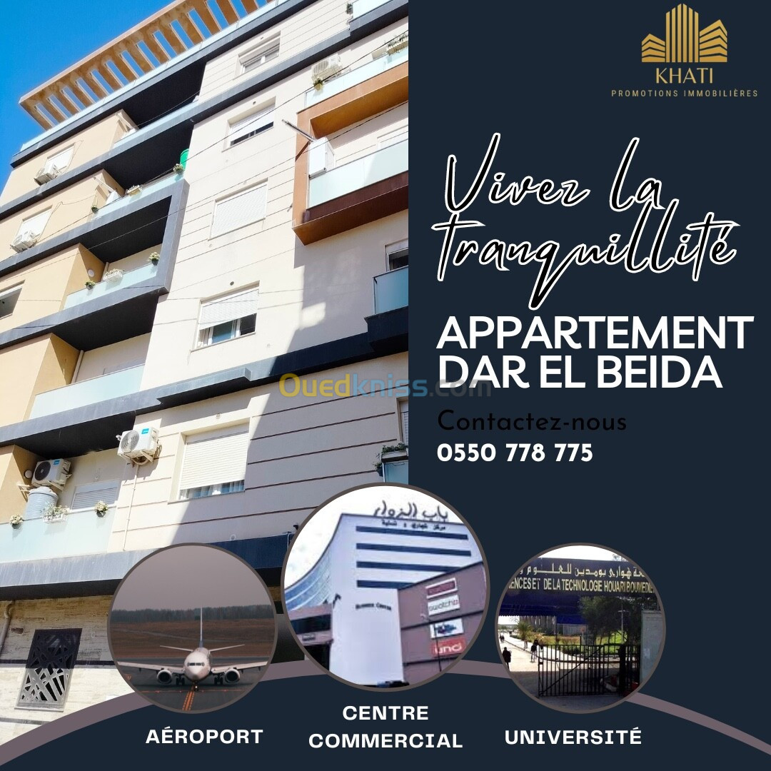 Vente Appartement F4 Alger Bab ezzouar